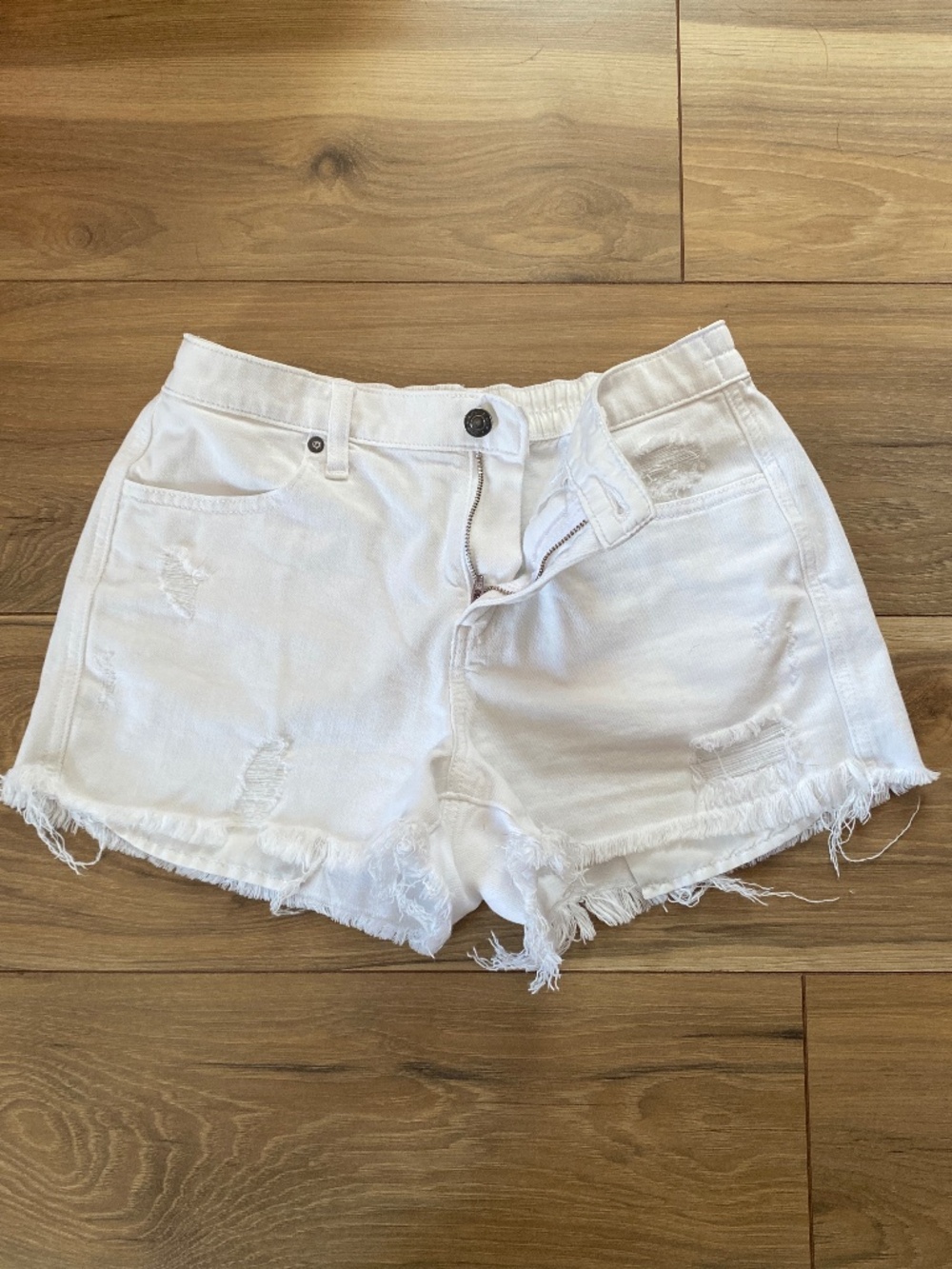Aerie white Jean shorts